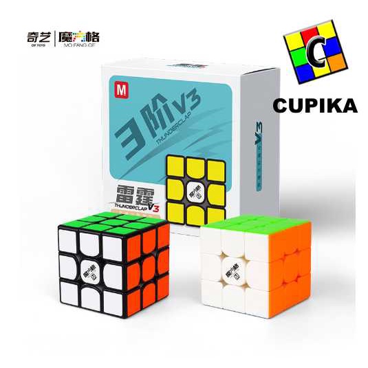 Rubik 3x3 QiYi V3M dengan Magnetic Thunderclap V3 terbaik termurah