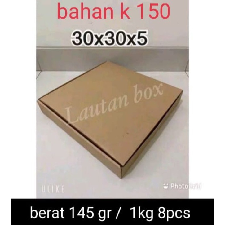 

Dus 30x30x5 die cut box packing pizza baju hijab murah