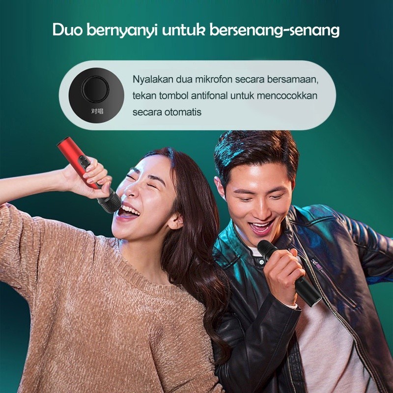 Mic Bluetooth M6 Original Ktv Karaoke/Microphone Bluetooth karaoke/Mikropon Wireles Speaker Portable