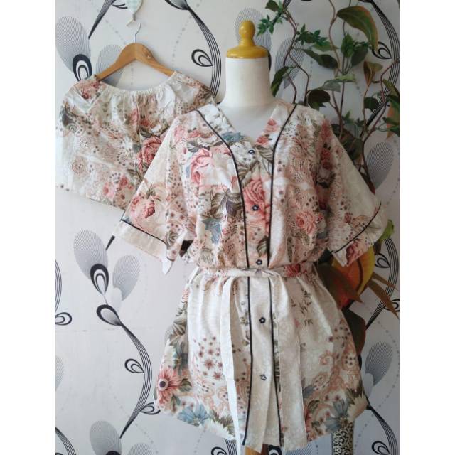 Kimono Piyama Baju Tidur Katun Jepang La Pilla Ori