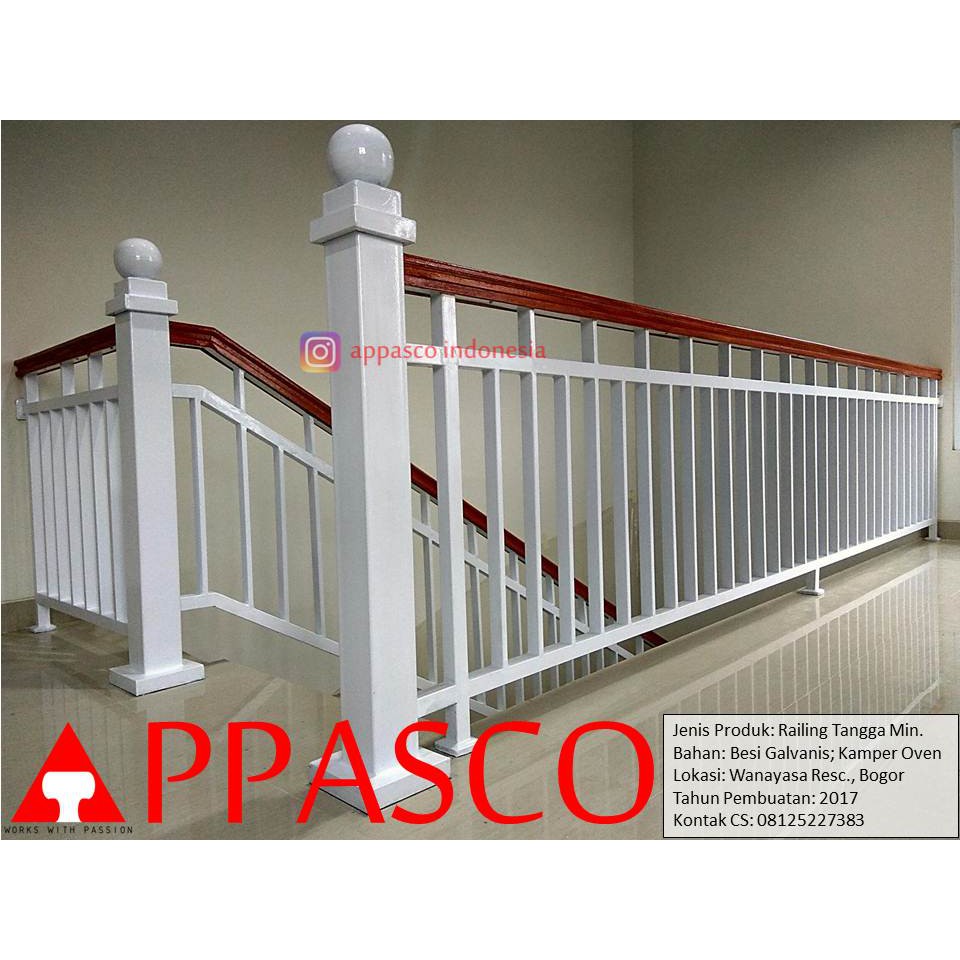  Railing Tangga Minimalis Kayu  Kamper di Wanayasa Residence Shopee Indonesia