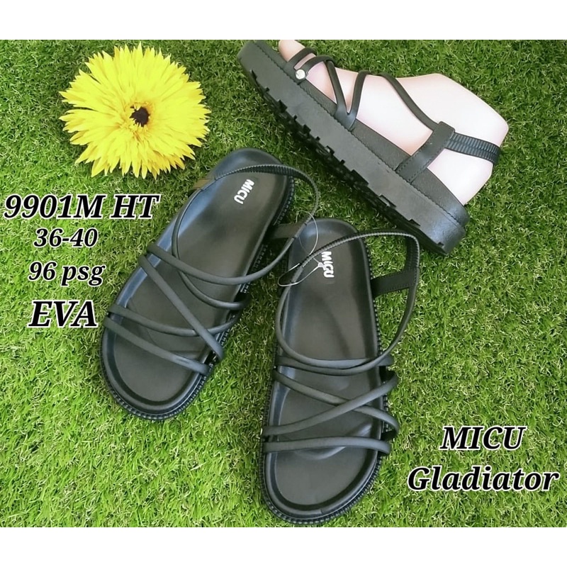 Sandal Gladiator Tebal 4cm BEST SELLER Import Morego 1989 atau LCR 1989 atau Mokaya 1990-1 atau Micu 9901M atau Mokaya 1986-2