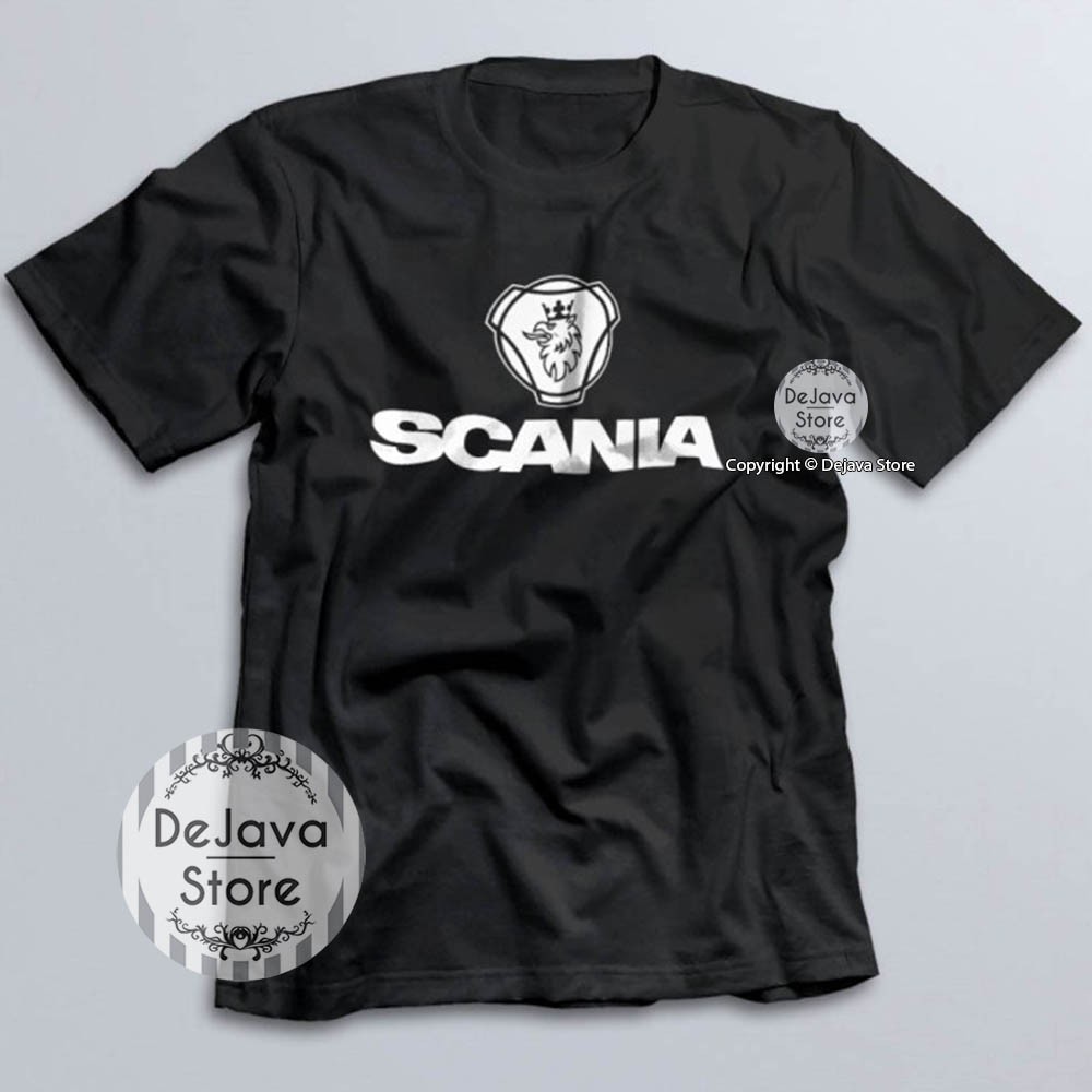 Kaos Bismania Scania Logo, Baju Bis Community, Pakaian Bus Shd Bmc Setra, Tshirt Distro | 380-HITAM