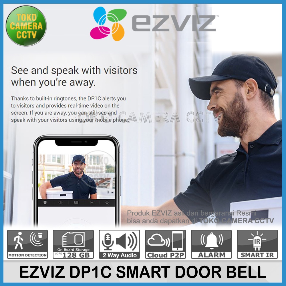 EZVIZ DP1C DOORBELL DOOR VIEWER PEEPHOLE KAMERA BELL PINTU