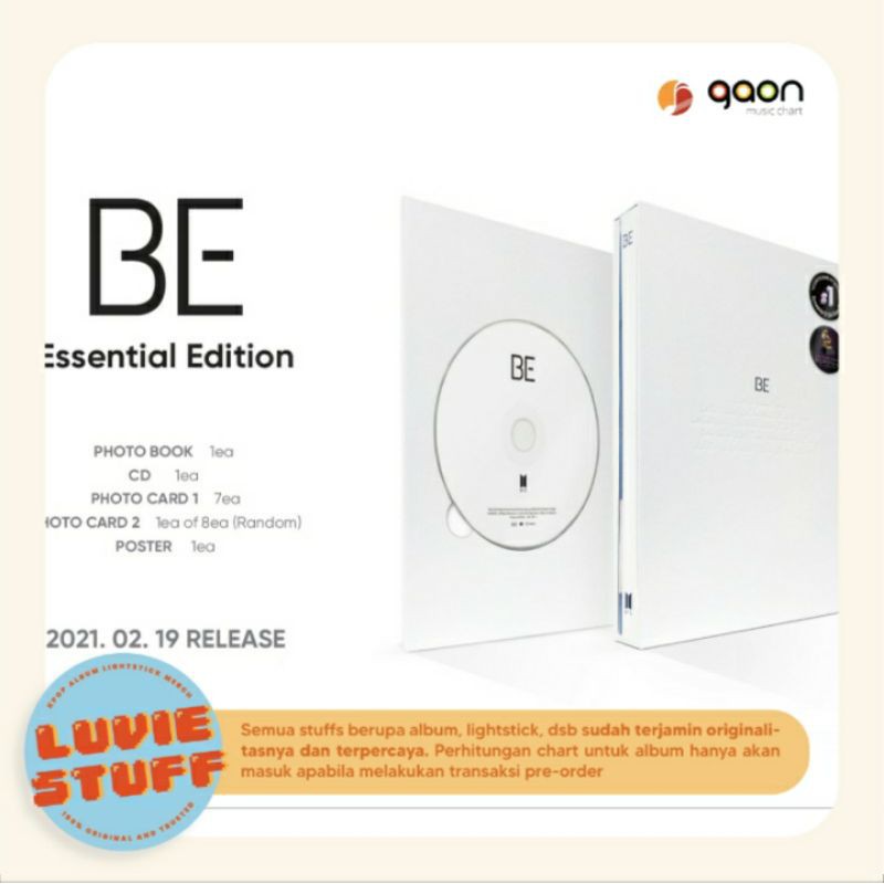 [ READY STOCK ] BTS BE ALBUM ESSENTIAL EDITION SEALED