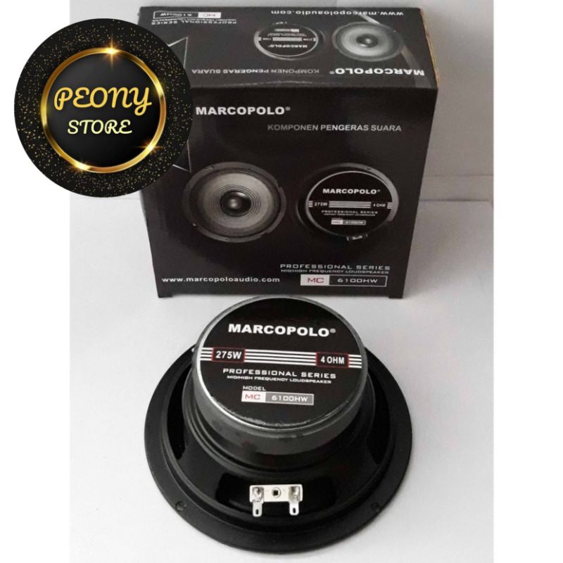 SPEAKER MARCOPOLO MC 6100 HW 6 INCH / SPEAKER MARCOPOLO MC6100 HW SUARA MANTAP