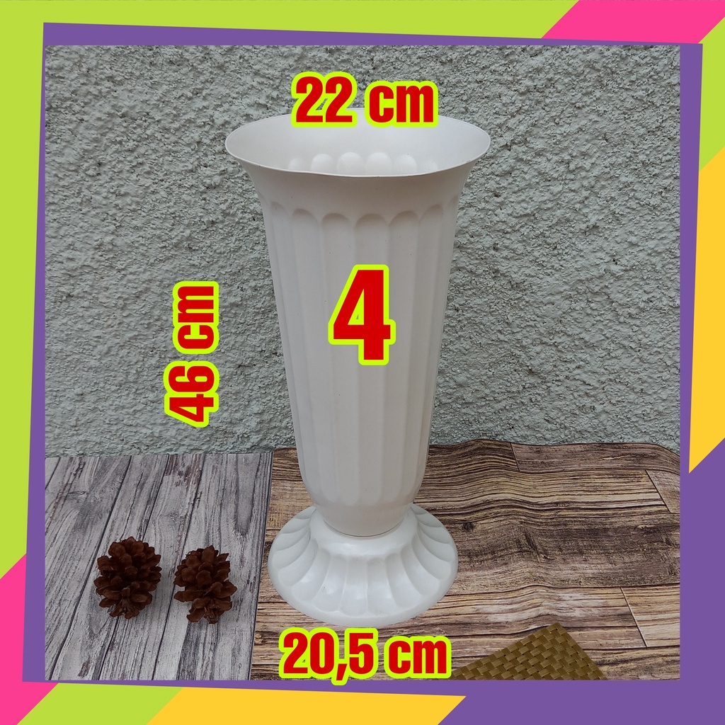 1437NO4 / Pot bunga plastik tropy piala No.4 / Vas bunga plastik tanaman Artificial