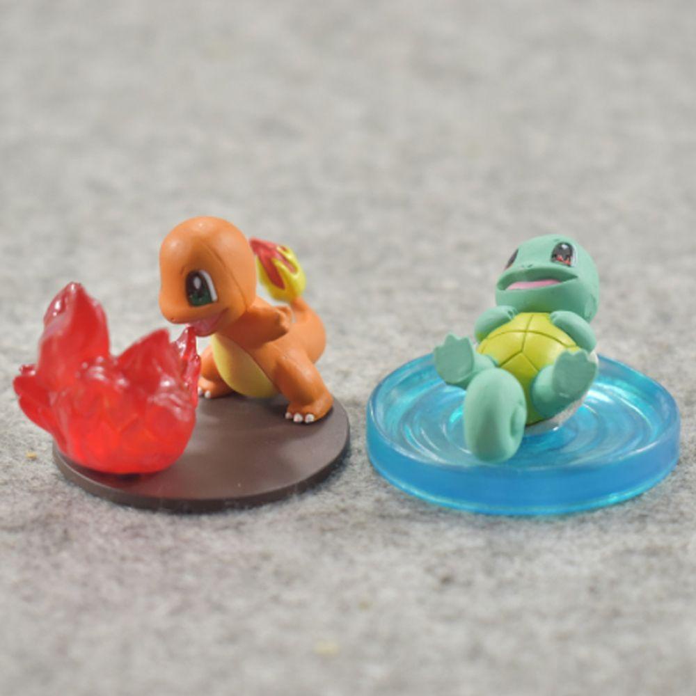 AUGUSTINA Mainan Model Pokemon Hadiah Mainan 5pcs /set Charmander Mainan Anak Bulbasaur Ex Elf Figure Toys