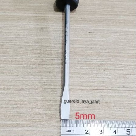 Obeng Min 5x100mm Bagus / Screwdriver Min( - ) Deli