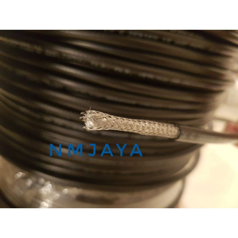 Kabel antena TV RG6 Coaxial Colan 75Ohm Meteran Serabut Tebal