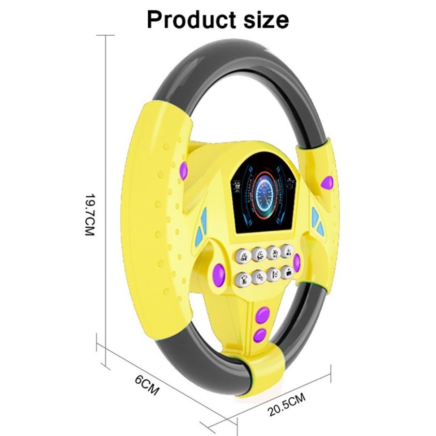 NA - STEERING WHEEL TOYS SOUND EFFECT - MAINAN ANAK SETIR MOBIL