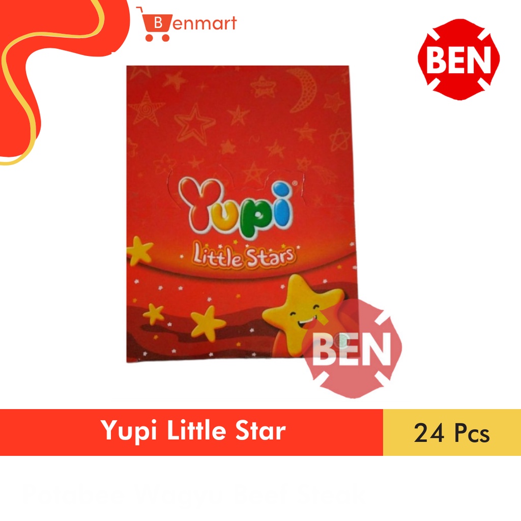 

Yupi Little Stars 1 Pak Box Dus 24 Pcs Star Murah Grosir Permen Merah