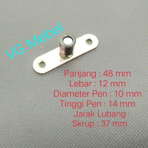 

promoterbaru Roda Bawah Rel Pintu Rumah Sliding 10 mm - Pen Pin Guide Rel Geser beststore