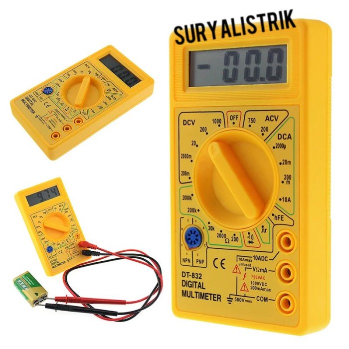 Multimeter Digital Analog Multi Meter Electrical Tester Multitester