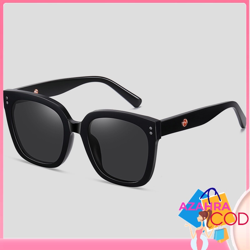 AZAHRA Kacamata Hitam Kacamata Wanita Korean Design Retro  Wanita Sunglasses