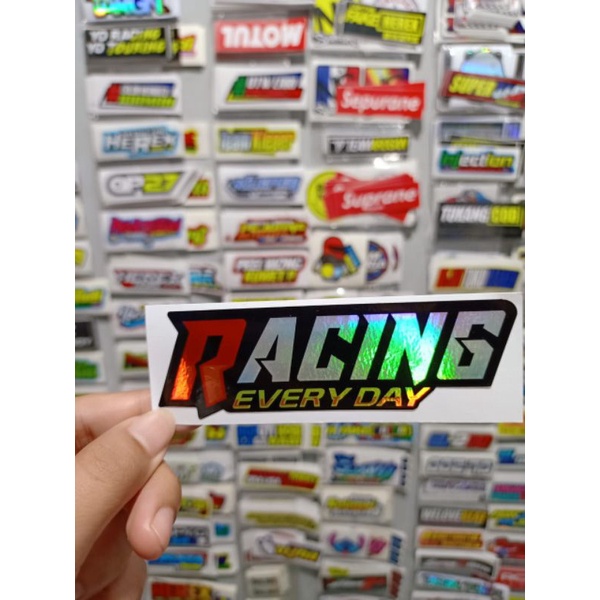 sticker printing RACING EVERYDAY HOLOGRAM