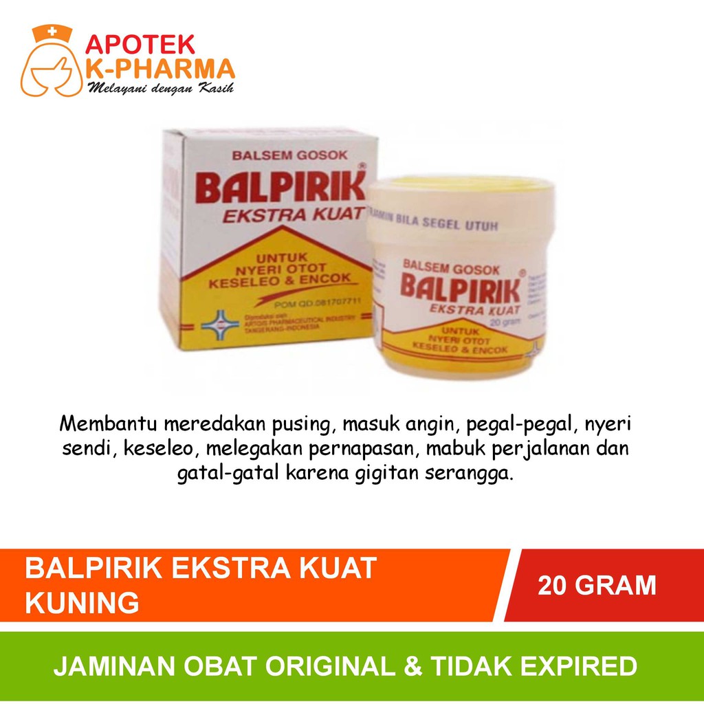 Balpirik Ekstra Kuat Kuning Isi 20gram Obat Original Arto