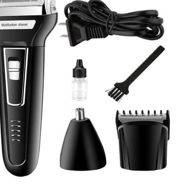 kemei hair clipper km 6558 alat cukur kumis jenggot bulu hidung rambut multifungsi 3 in 1