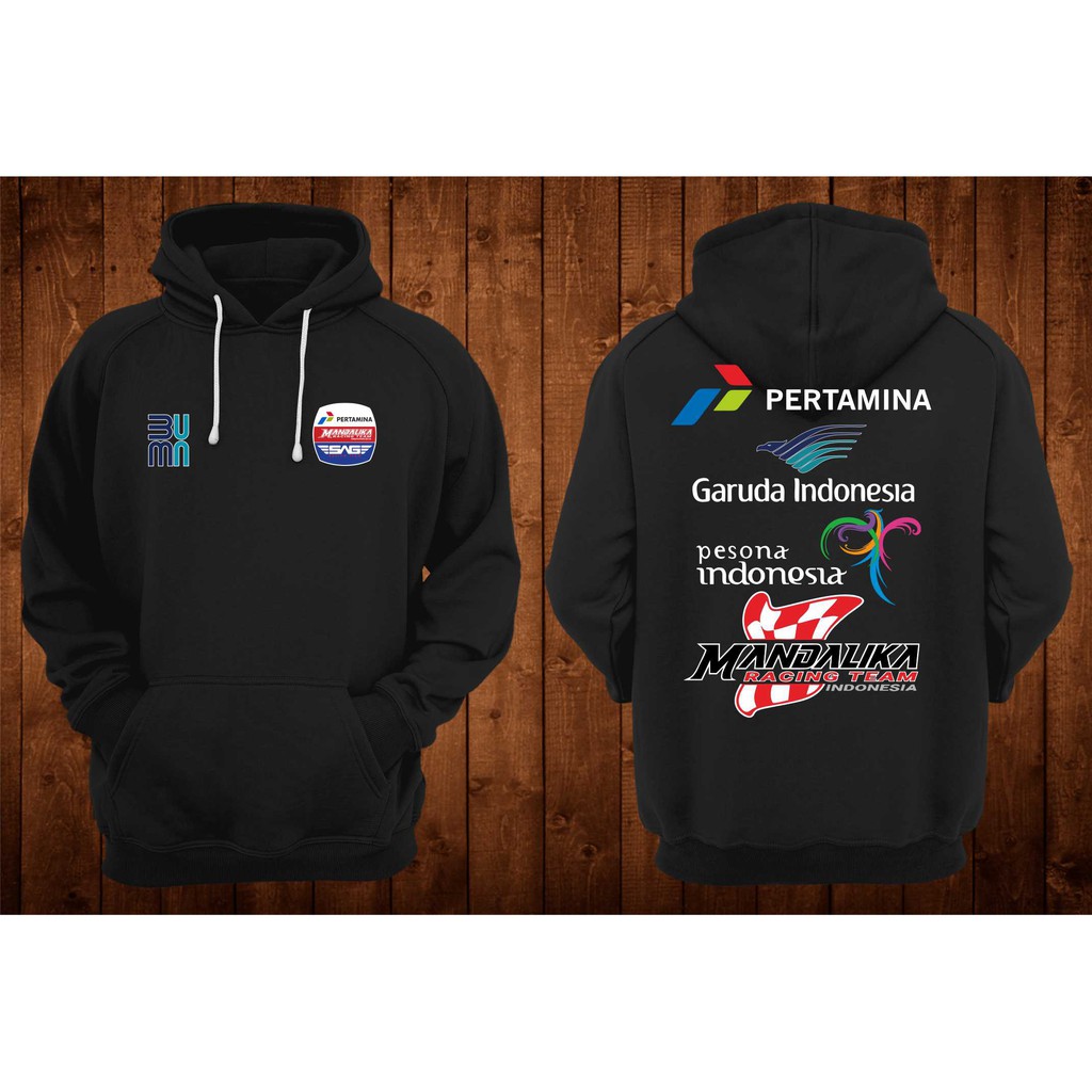 SWEATER HOODIE PERTAMINA MANDALIKA SAG RACING TEAM