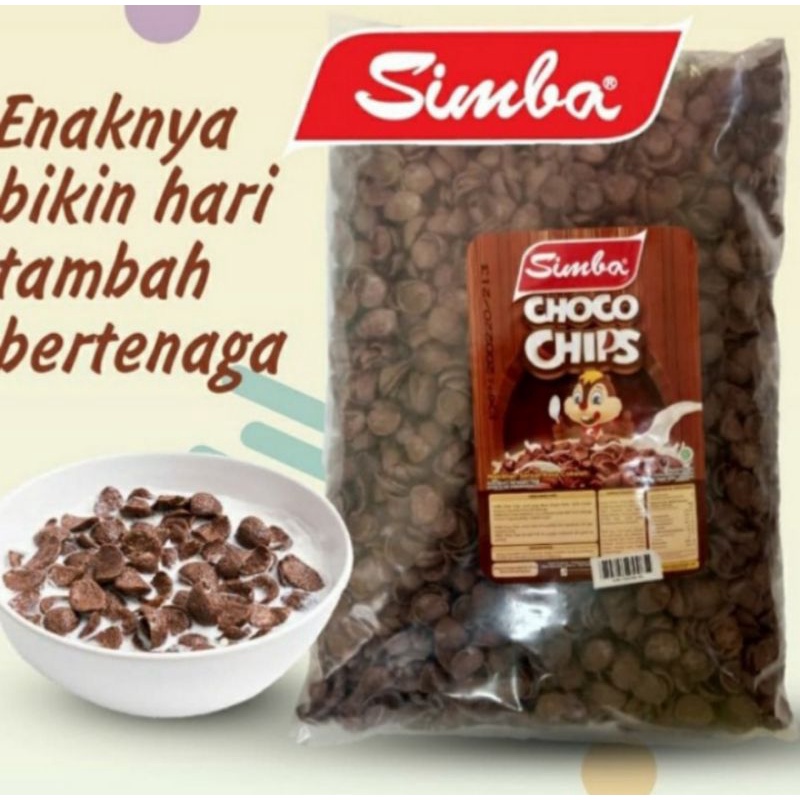 SIMBA CHOCO CHIPS CEREAL 1KG | SEREAL SIMBA CHOCO/STRAWBERRY CRUNCH ED PANJANG |