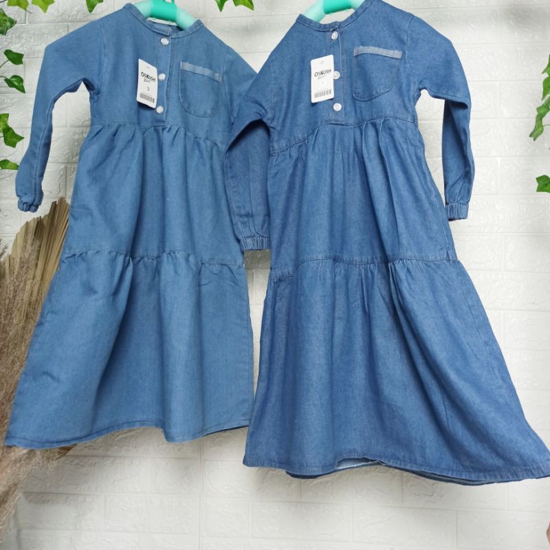 Gamis Anak / Gamis Anak Perempuan / Gamis Jeans Anak By Laurakids 2-5 Tahun