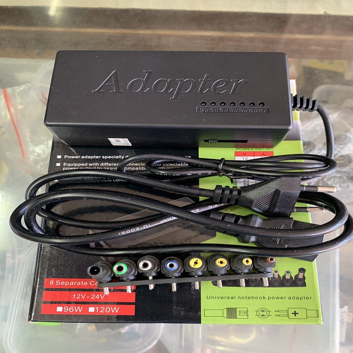 Adaptor Laptop 96W Watt 12V 24V Volt Power Universal