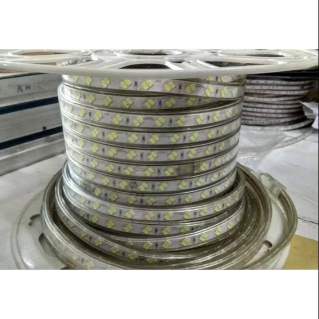 Lampu selang led strip meteran 2 mata 5730 super terang lampu plafon