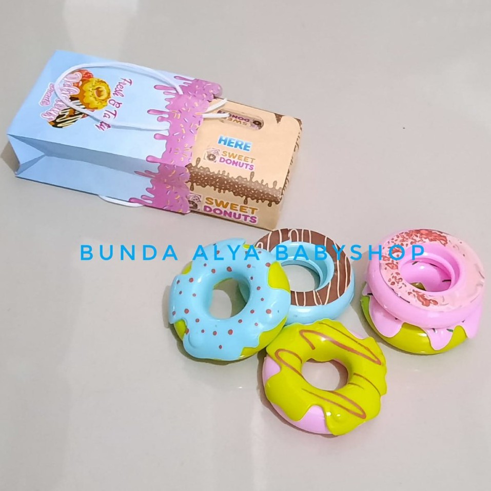 Set Mainan Anak Perempuan Donat Mini - Mainan Masakan Dunkin Donuts Isi 6 Donat SNI HI