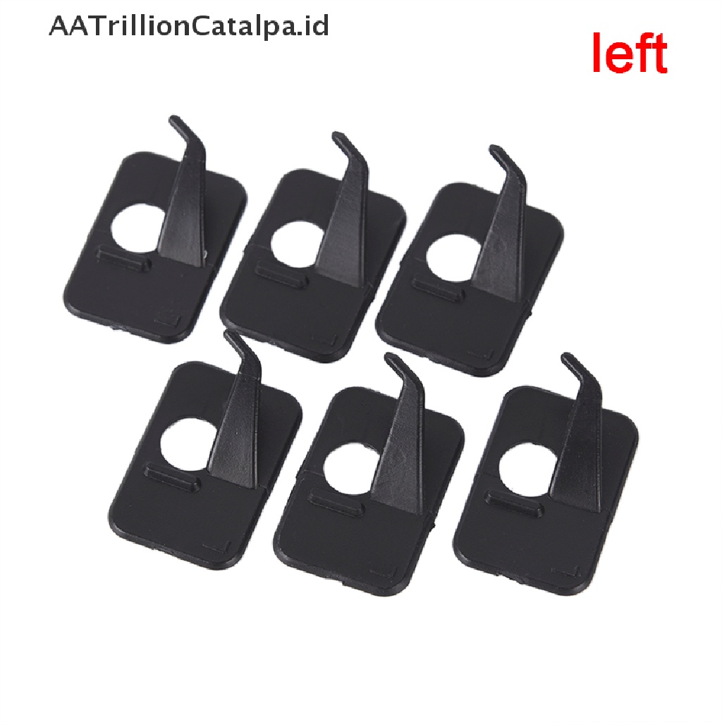 Aatrillioncatalpa 6Pcs Anak Panah Recurve Profesional Tangan Kanan / Kiri 3x2 x 1cm Warna Hitam