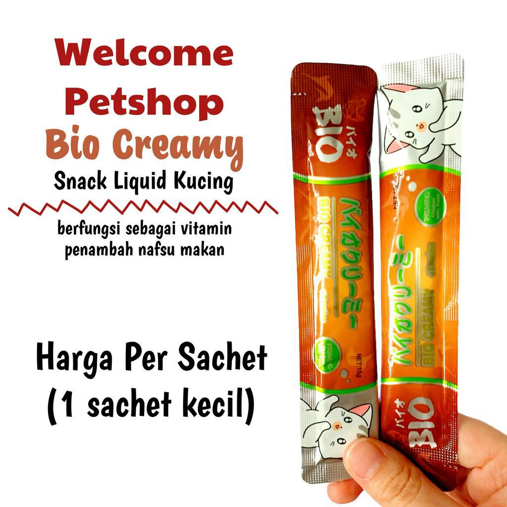 Bio Creamy Snack Kucing (1 SACHET) / Snack Cair varian Chicken with Tuna