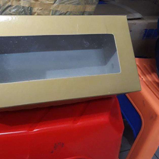 ☊ box emas/gold ukuran 12x25 tinggi 7cm ✰