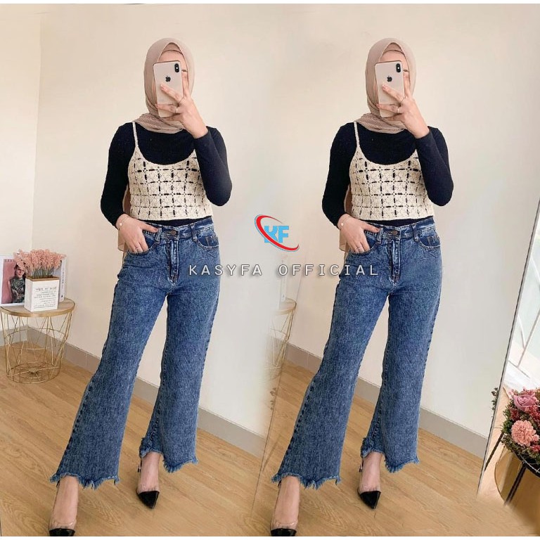 KF - FLORIDA CELANA CUTBRAY JEANS RAWIS #3