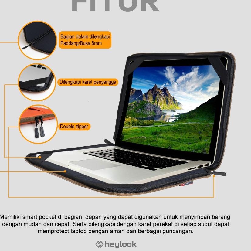 (BOOMING) TAS LAPTOP 14 INCH SOFTCASE LAPTOP CASE PELINDUNG LAPTOP WANITA COVER LAPTOP NOTEBOOK MACB