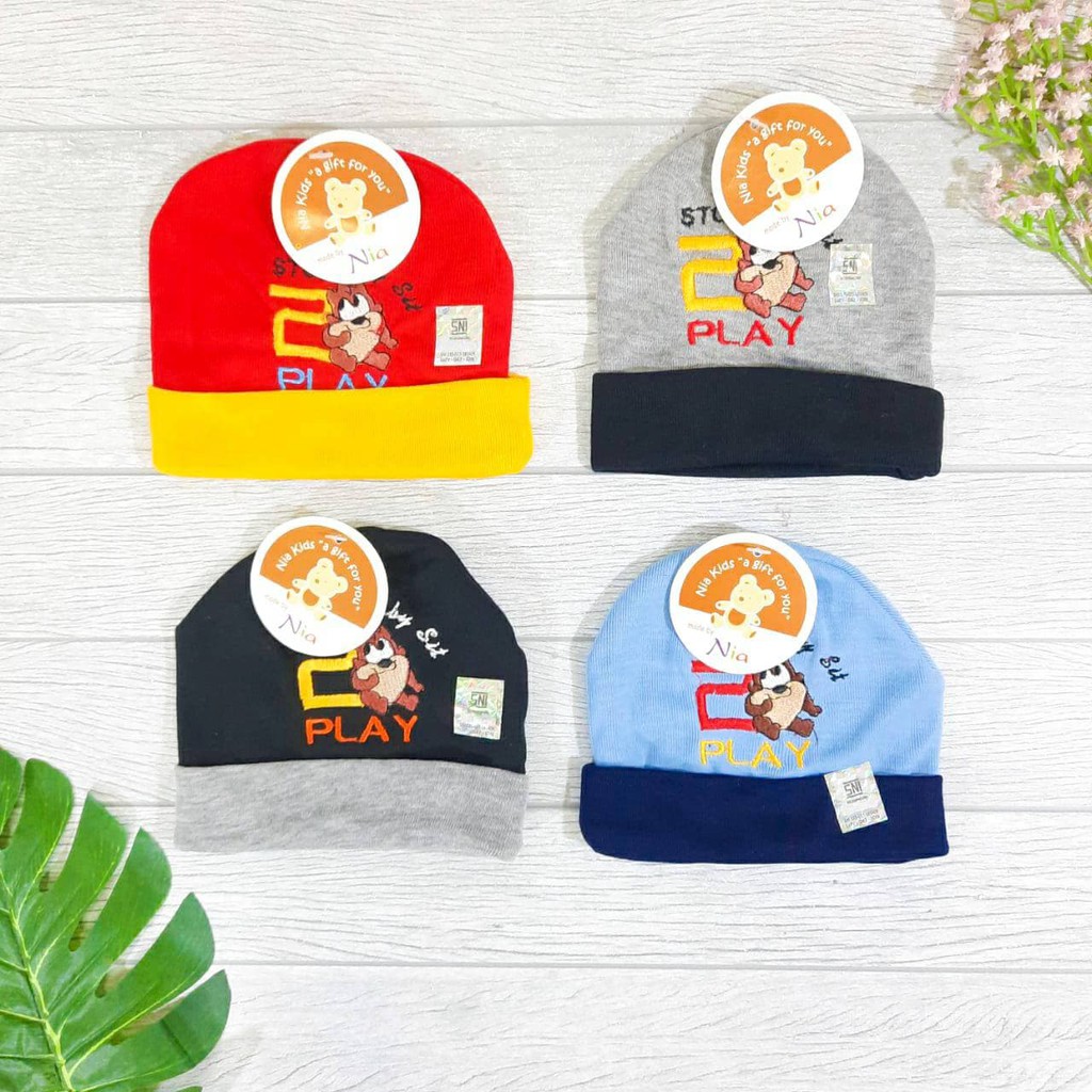 TOPI BAYI NIA TAZMANIA / TOPI BAYI BORDIR / TOPI NIA MURAH TAZMANIA