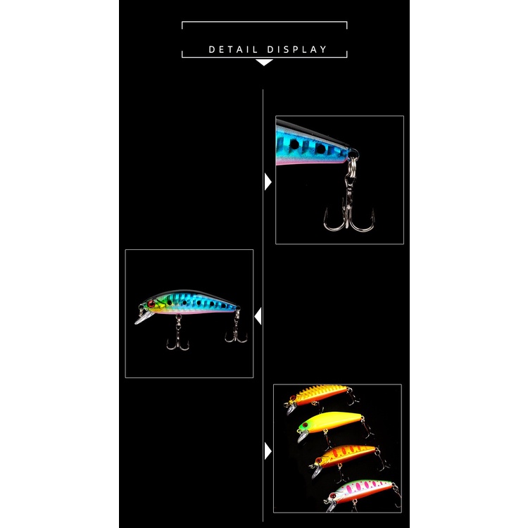 Umpan Pancing Minnow Lure 5,5cm 6,5 gram impor kualitas premium ultralight fishing mancing casting saltwater laut