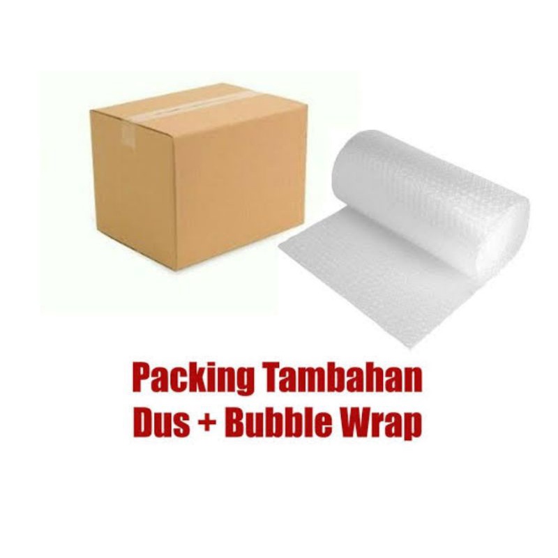 

Tambahan Extra Packing Bubble Wrap dan Kardus