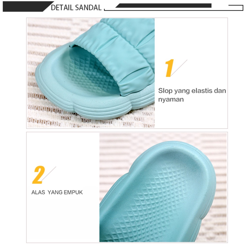 Sandal Selop Karet Wanita Calatrava Sendal Slop Anti Slip l V205-CLA1