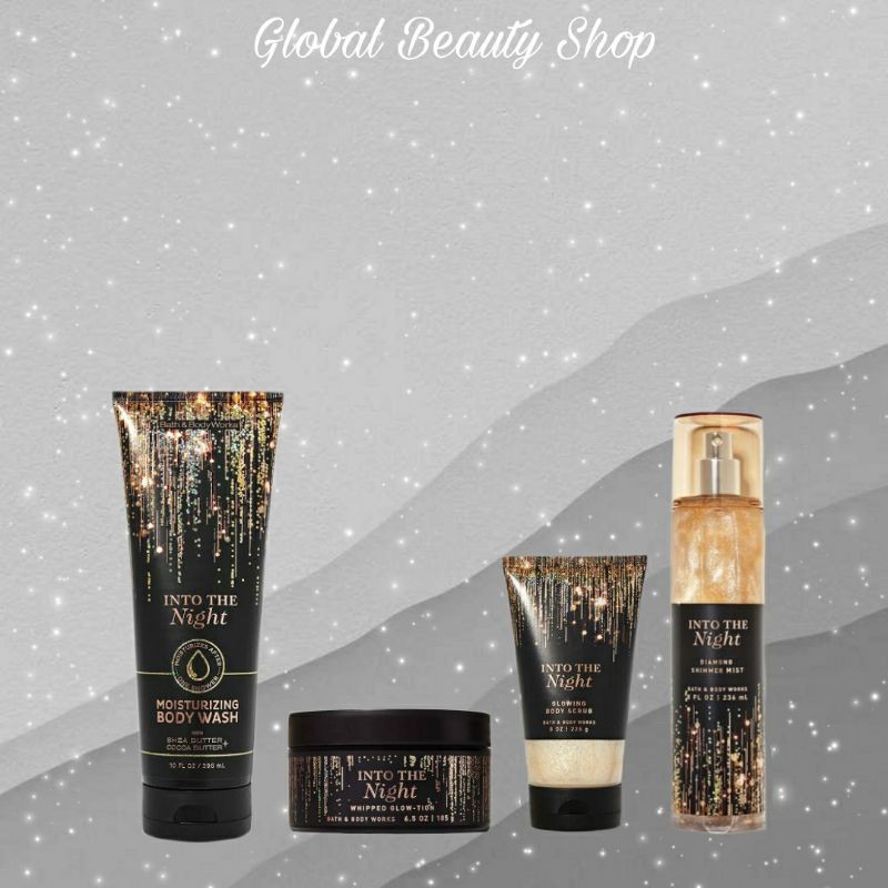 Into The Night - BBW ( Fragrance Mist - Body Lotion - Shower Gel - Body Cream )