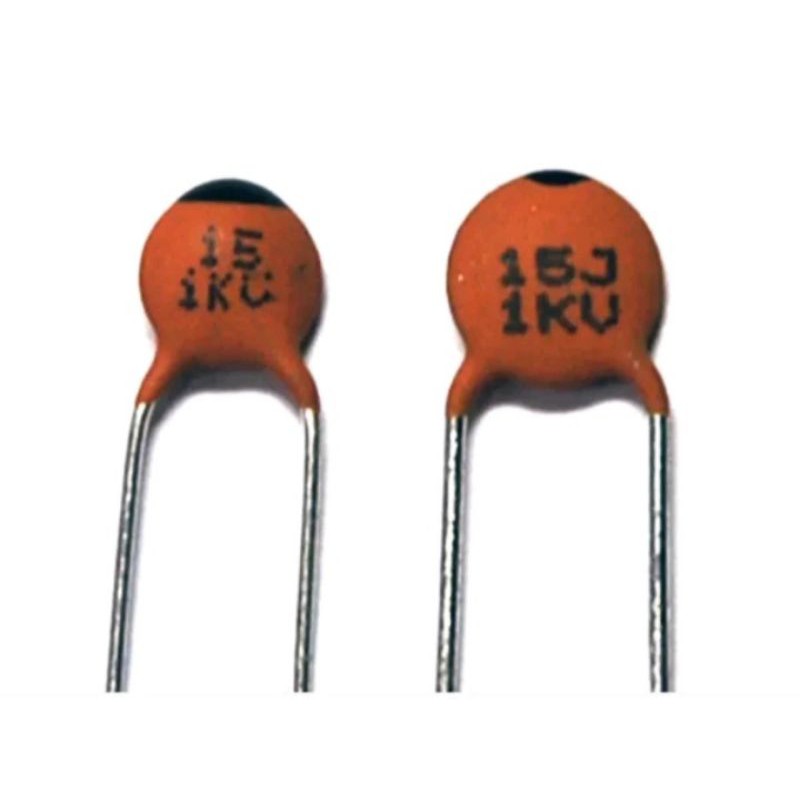 Disc Ceramic Capacitor 15pF 1KV J ±5% NP0 Pitch=5mm RoHS Taiwan NPO