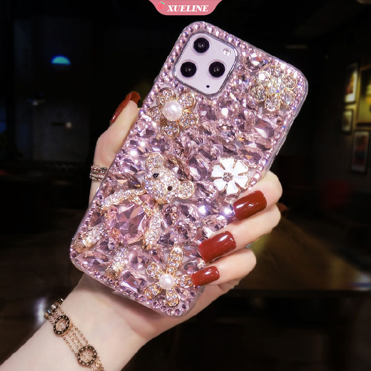 Samsung NOTE20 Ultra S20FE S21 S21Ultra S21 Plus Phone Case Rhinestone Mobile Phone Case Phone Case Shockproof Protective Cover Tpu Case Shell Xueling