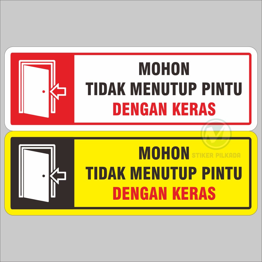 

STIKER VYNIL MENUTUP PINTU DENGAN KERAS