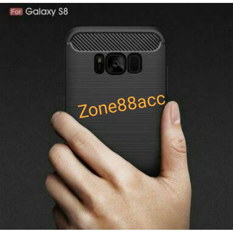 Silicon Case SAMSUNG S8 S8 PLUS Softcase iPAKY Carbon Casing Cover TPU