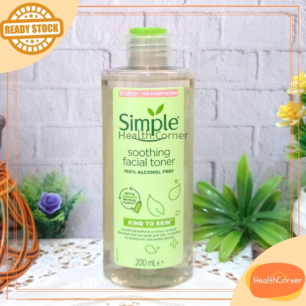 Simple Kind To Skin (All Skin Type) Soothing Facial Toner 100% Alcohol Free 200 Ml