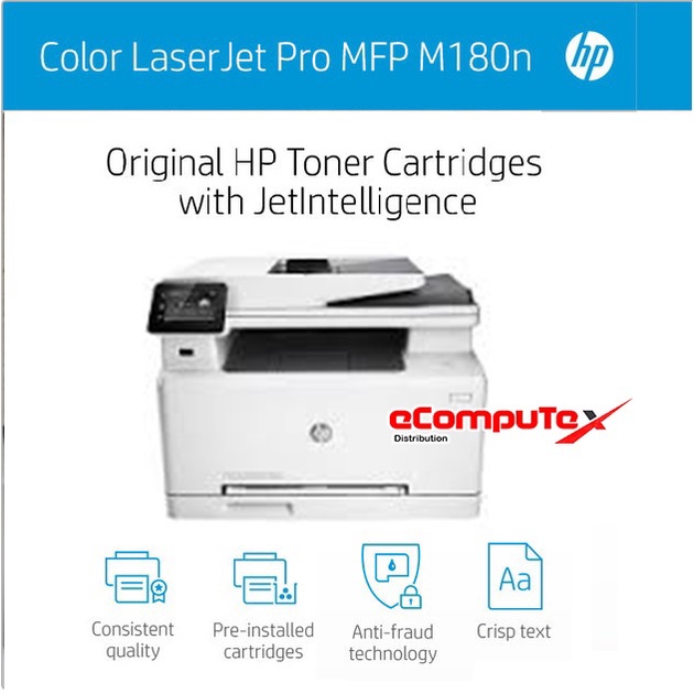 PRINTER HP LASER JET M 180 N  ALL IN ONE FAX / HP LASERJET  M180N / M 180N AIO PRINT  SCAN COPY GARANSI RESMI