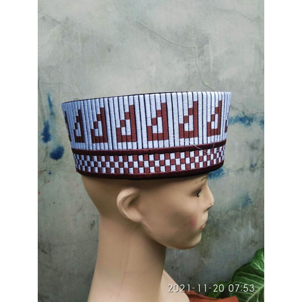 (real pict) Songkok bordir/peci songkok motif kombinasi /peci kopeah bordir