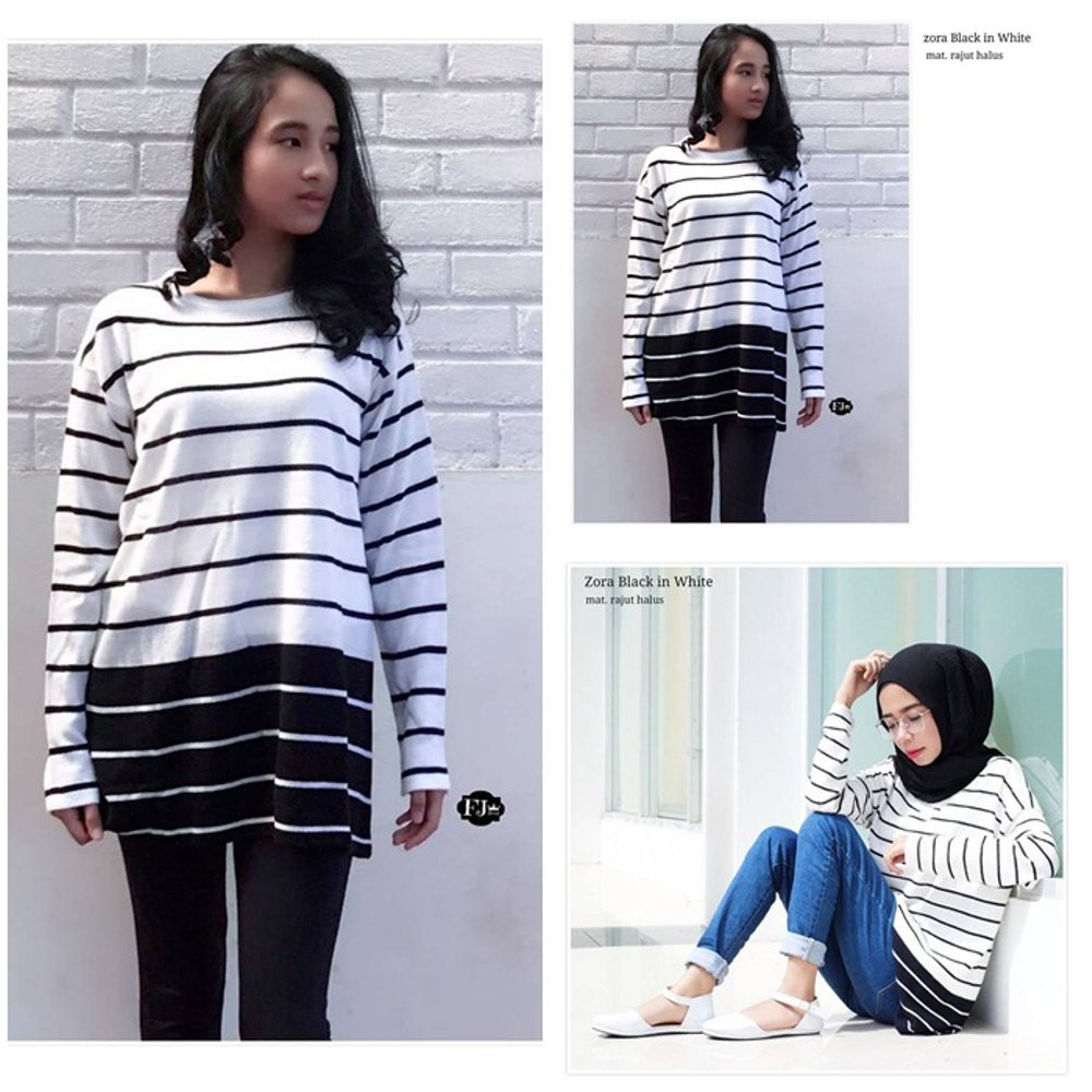 Zora Knit Sweater / Atasan / Blouse Wanita Rajut