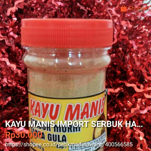 

KAYU MANIS IMPORT SERBUK HALUS TANPA GUL