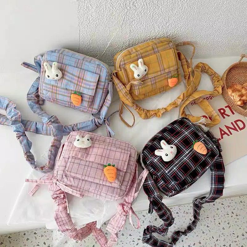 Tas Rabbit Waitsbag / Tas Selempang Korea Fashion Cartoon Anpanman