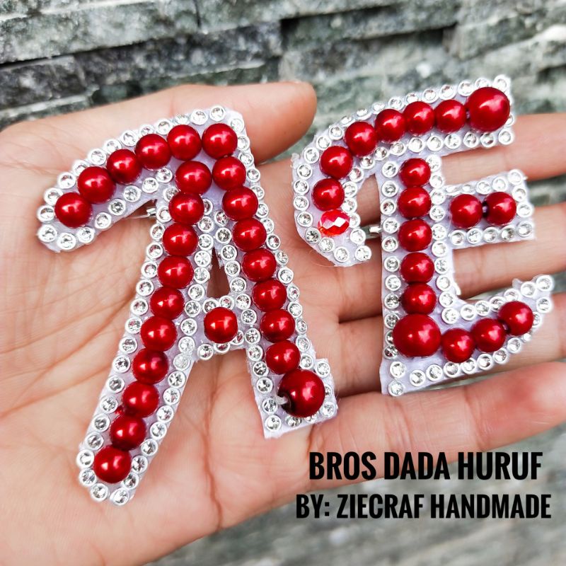 BROS DADA INITIAL NAMA MUTIARA MERAH BROS HURUF BROS DADA CANTIK