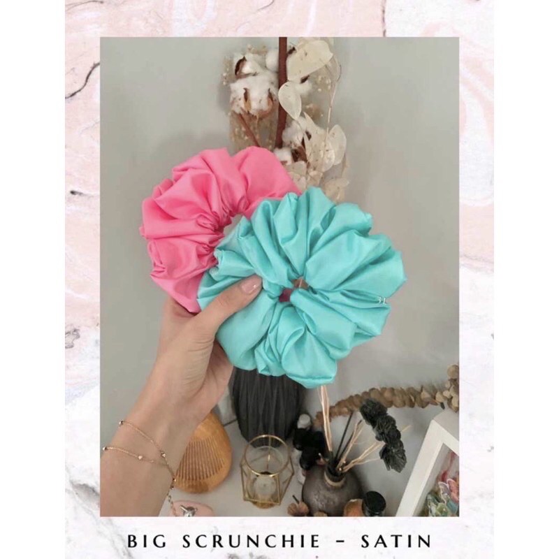 IKAT RAMBUT SCRUNCHIE / CEPOL JILBAB SCRUNCHIE KOREA / SCRUNCHIE SATIN SILK JEPANG